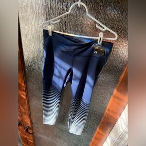 GAP Blue Leggings with White Accents